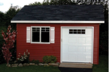 Installing a sectional garage door on a shed: Is it a good idea?